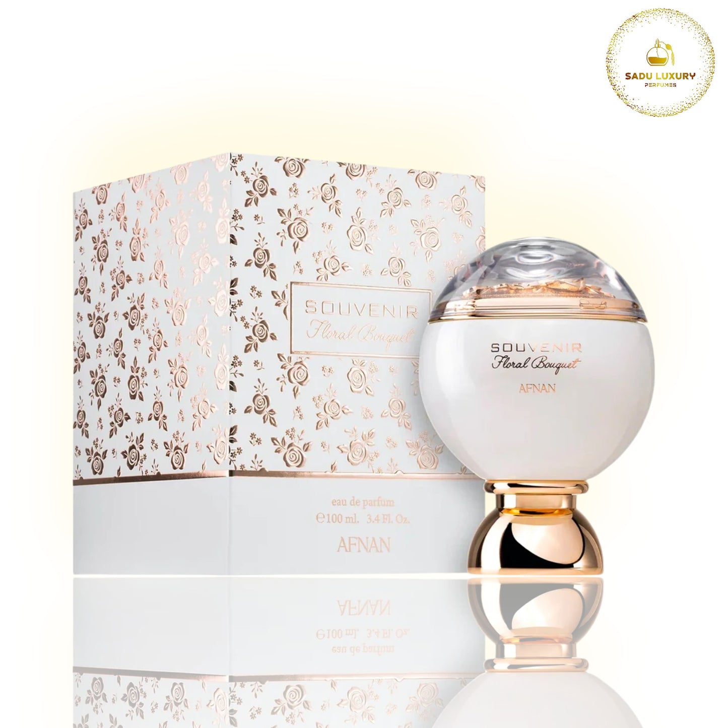 Afnan Souvenir Floral Bouquet for Women Eau de Parfum Spray, 3.4 Ounce