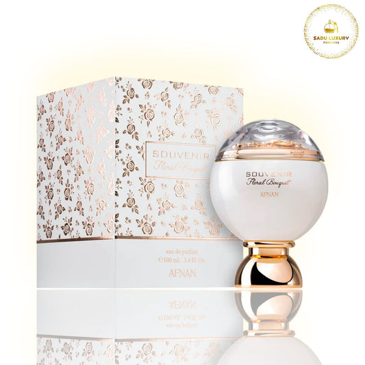Afnan Souvenir Floral Bouquet for Women Eau de Parfum Spray, 3.4 Ounce