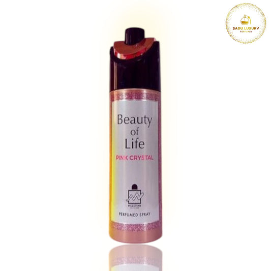 Beauty Of Life Pink Crystal Body Spray By Milestone 200 Ml