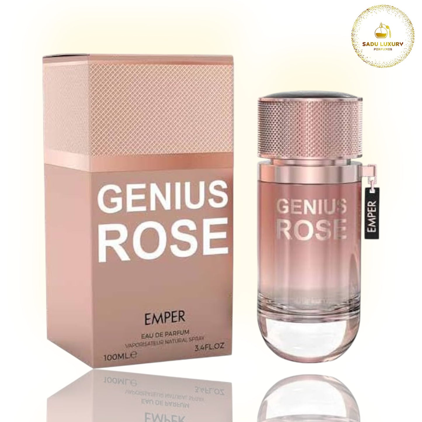 Genius Rose by Emper Eau de Parfum 3.4 Oz