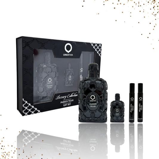 Gift Set Amber Noir By Orientica 4 Pcs EDP