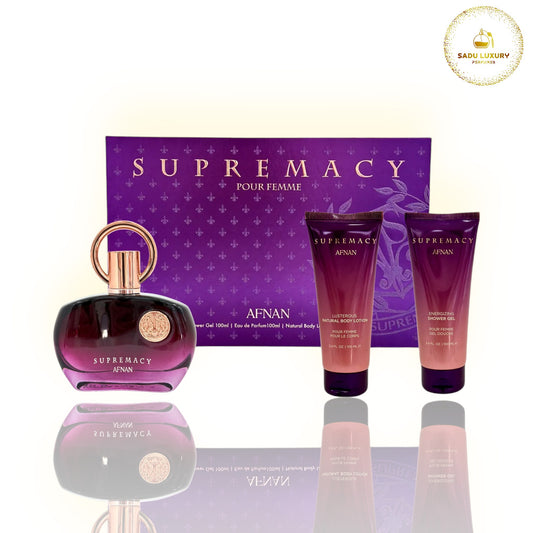 Gift Set Supremacy Purple pour Femme by Afnan