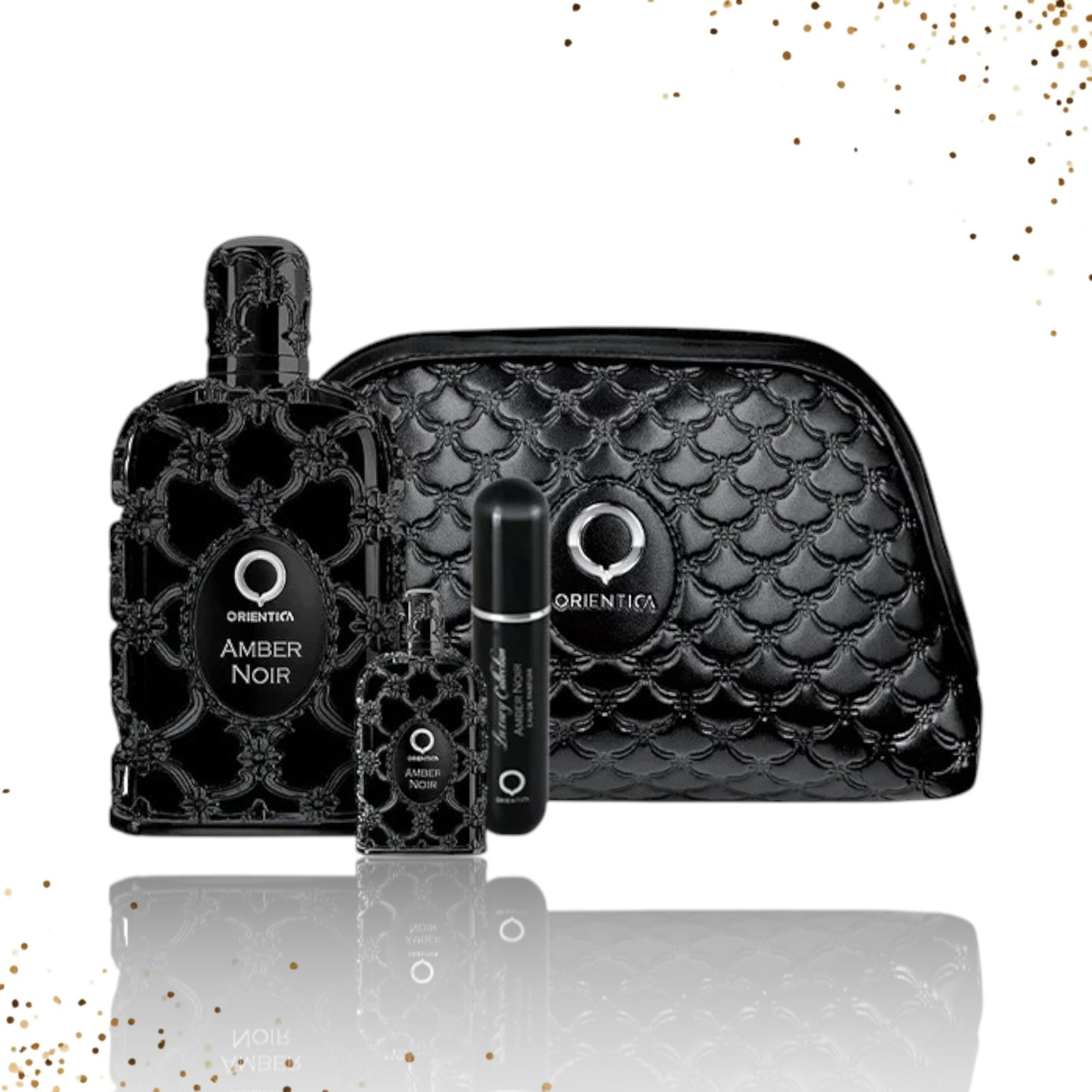 Gift Set Amber Noir  By Orientica 3 Pcs plus bag EDP