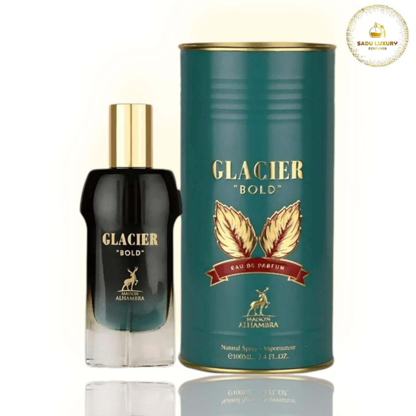 Glacier Bold by Maison Alhambra EDP Spray for Men 3.4oz
