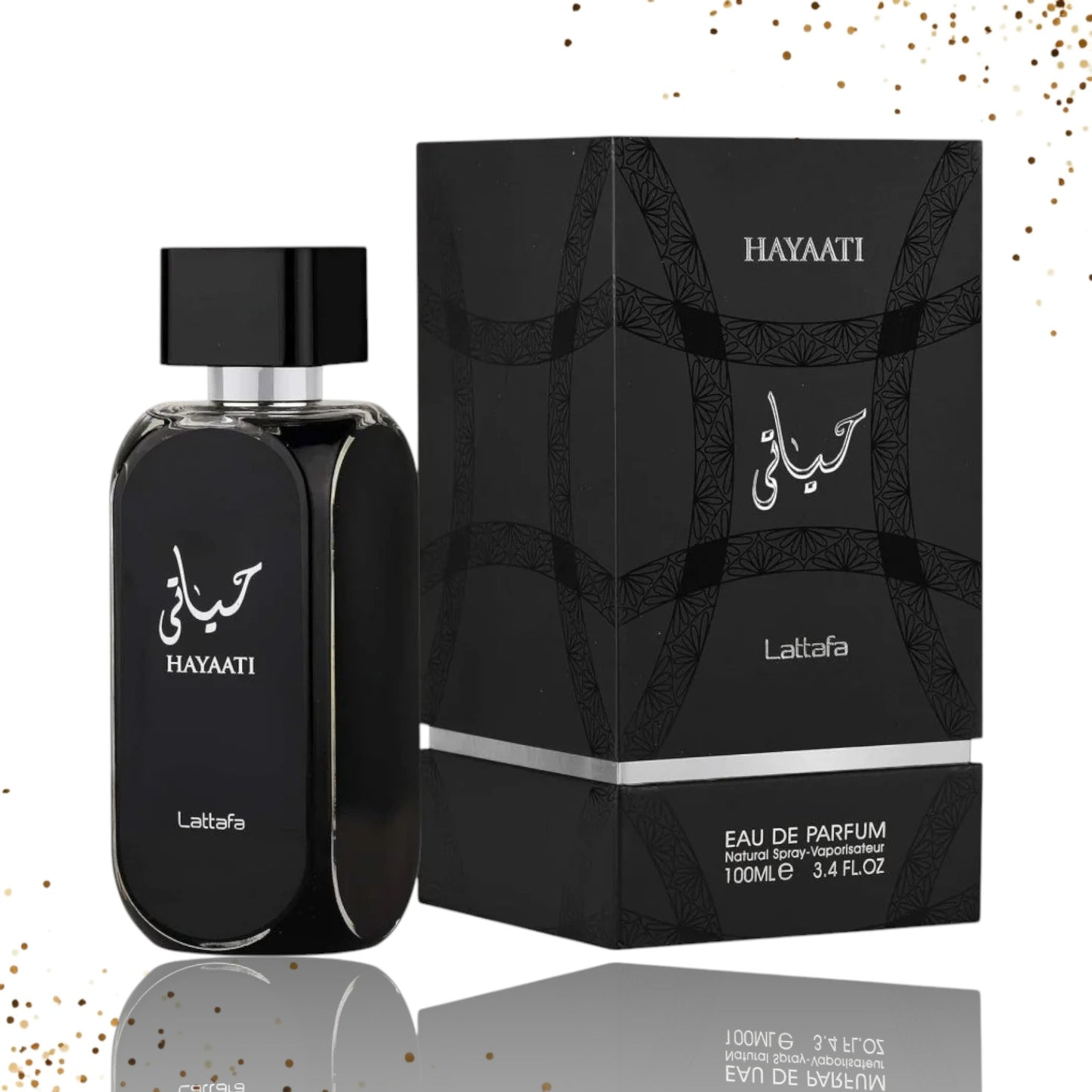 Hayati Black By Lattafa 3.4 Oz Eau de Parfum