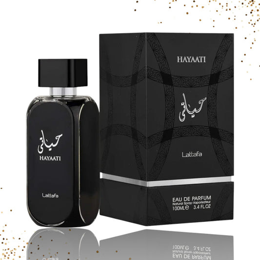 Hayati Black By Lattafa 3.4 Oz Eau de Parfum