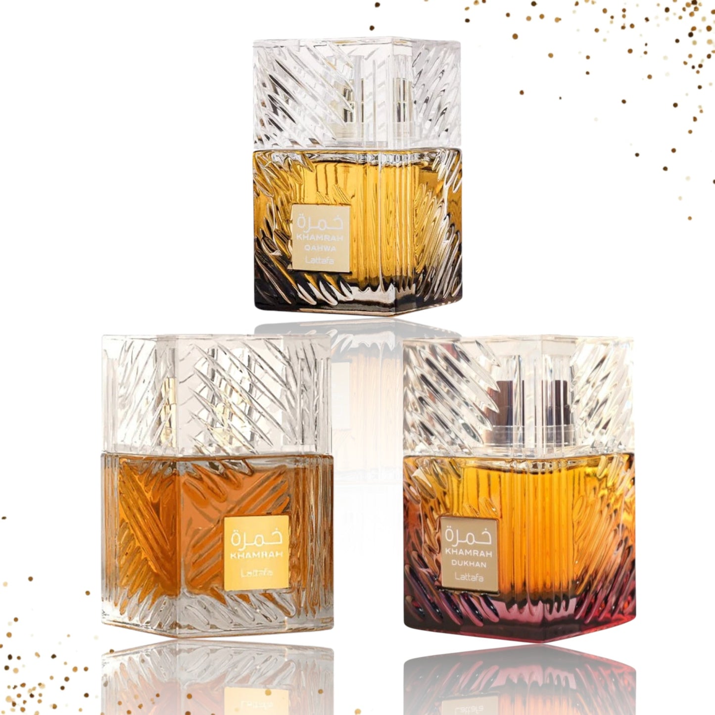 Khamrah by Lattafa Combo 3 pcs 3.4 oz Eau de Parfum