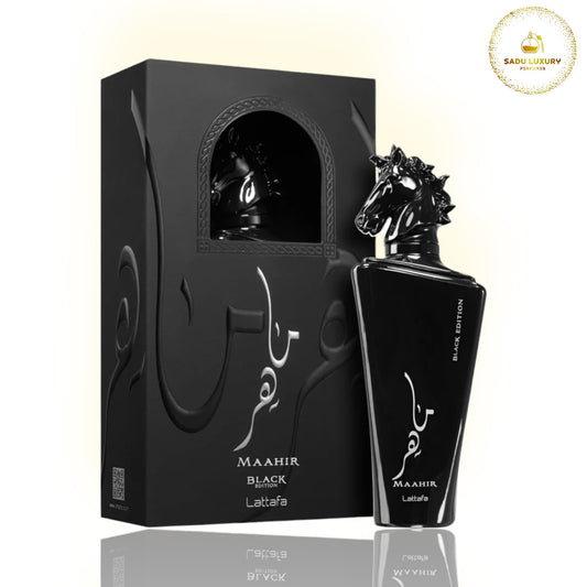 Maahir Black Edition By Lattafa EDP 3.4 oz
