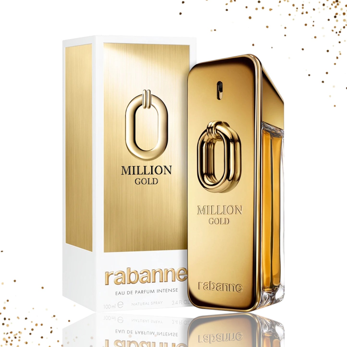 Million Gold By Paco Rabanne 3.4 Oz Eau de Parfum Intense
