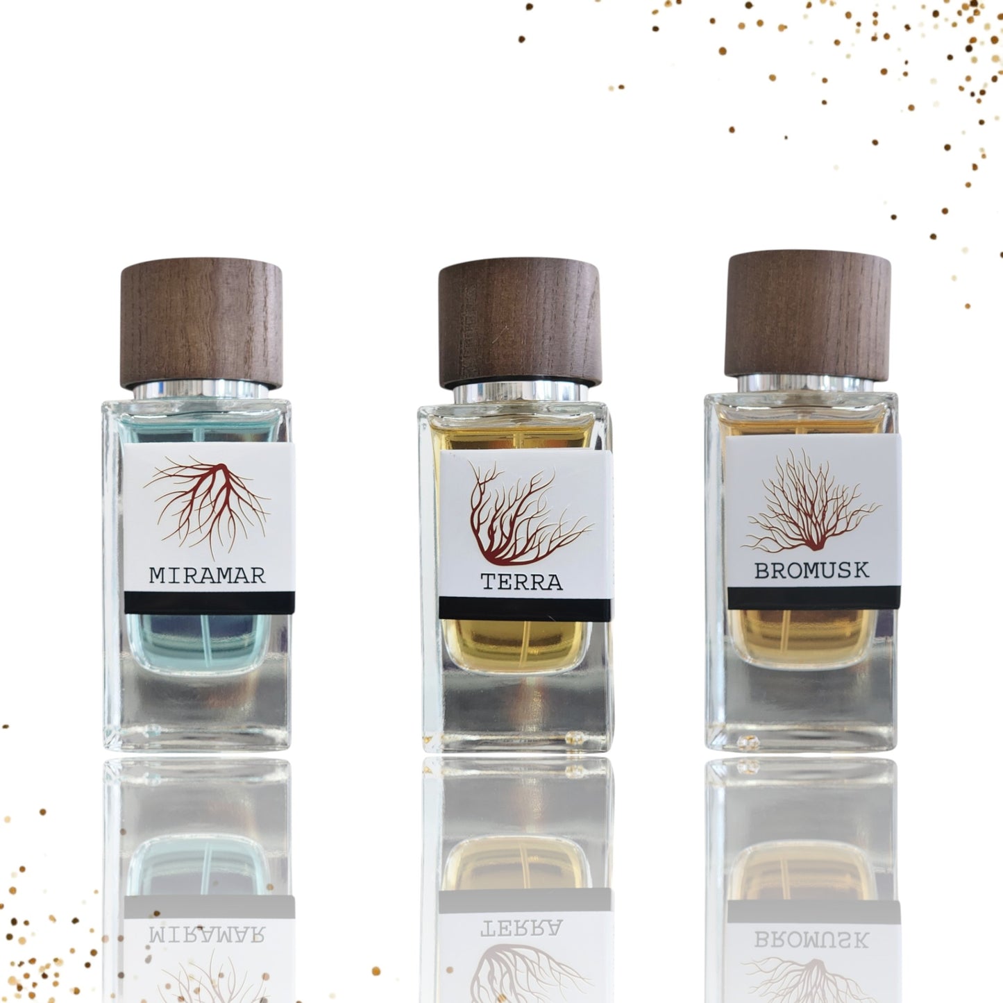 Bromusk ,Miramar ,Terra Combo 3 Pcs By Emper EDP 3.4 Oz