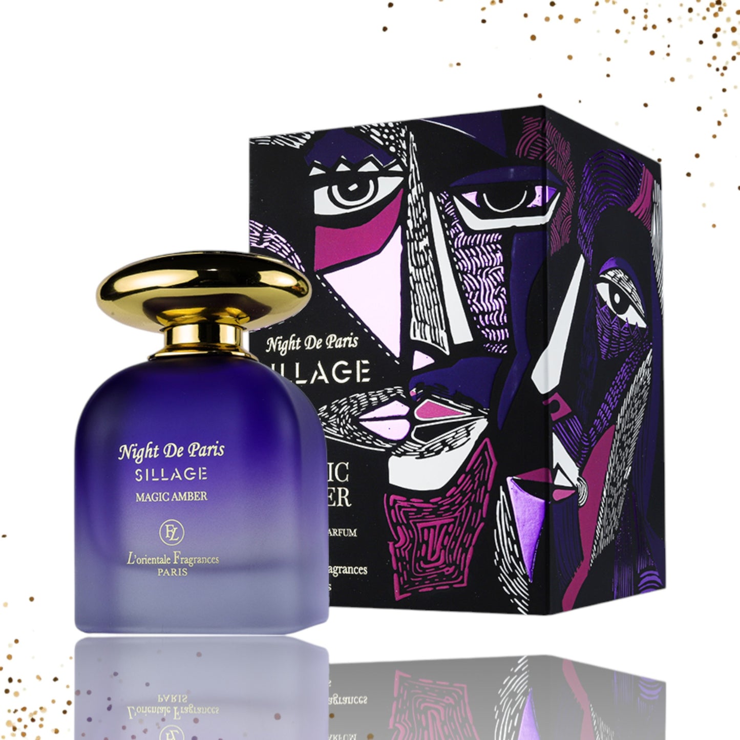Night de Paris Sillage Magic Amber By Lorientale Fragrances Extrait De Parfum 3.3 oz