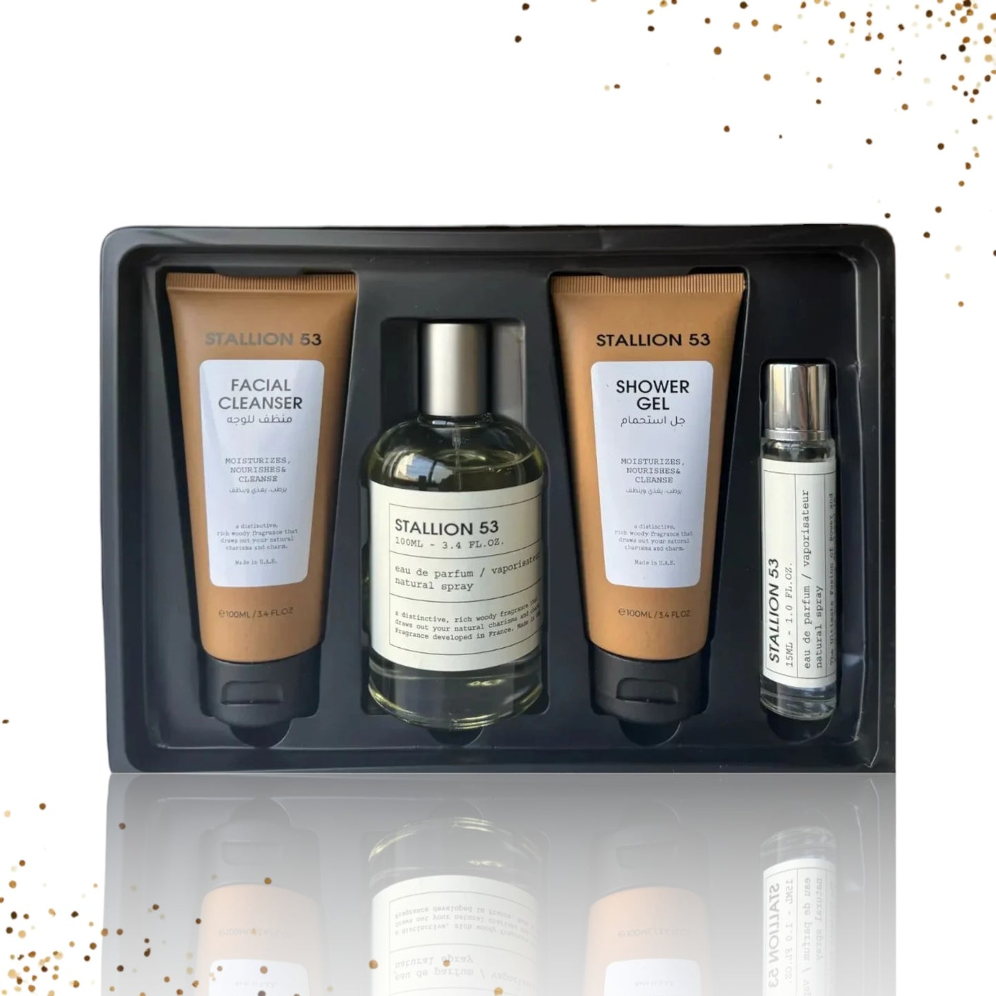 Stallion 53 Gift Set 4 in 1 EDP 3.4 Oz