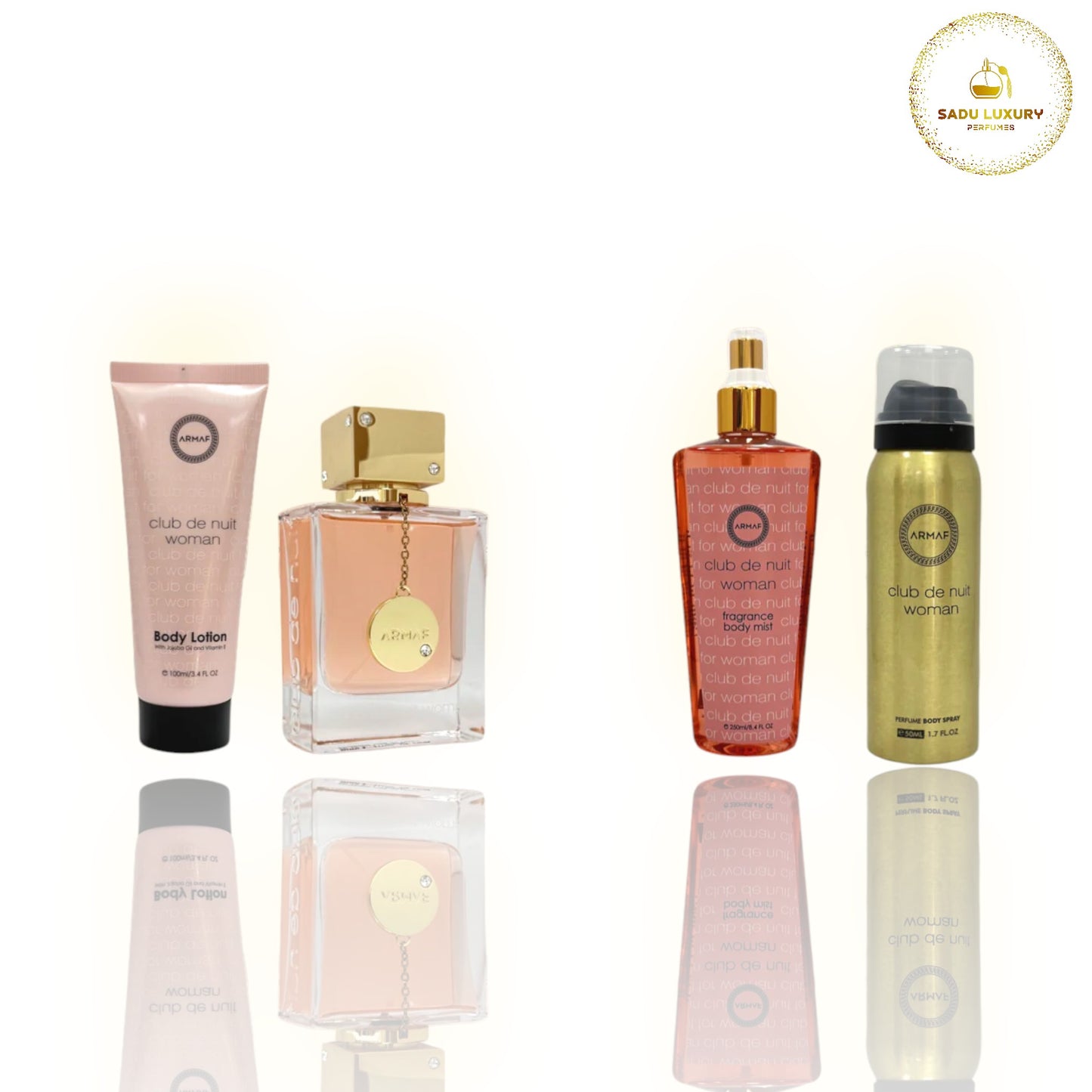 Club de Nuit Woman By Armaf Set 4 Pcs 3.4 oz