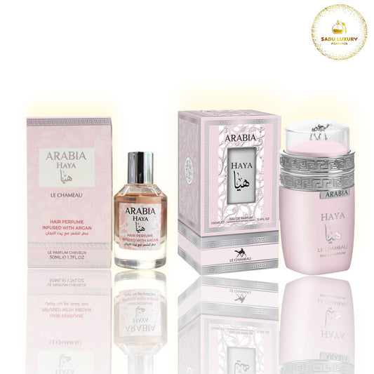 Arabia Haya Edp & Haya Hair Mist With Argan Combo 2 Pcs