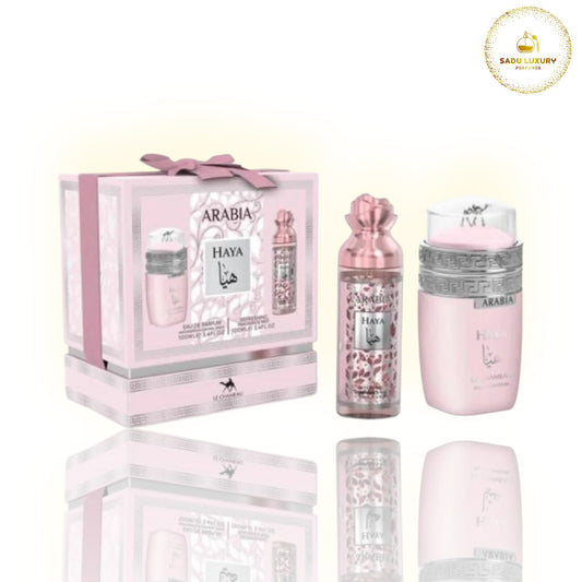 Arabia Haya Gift Set By Le Chameau Two in One 3.4 Oz EDP