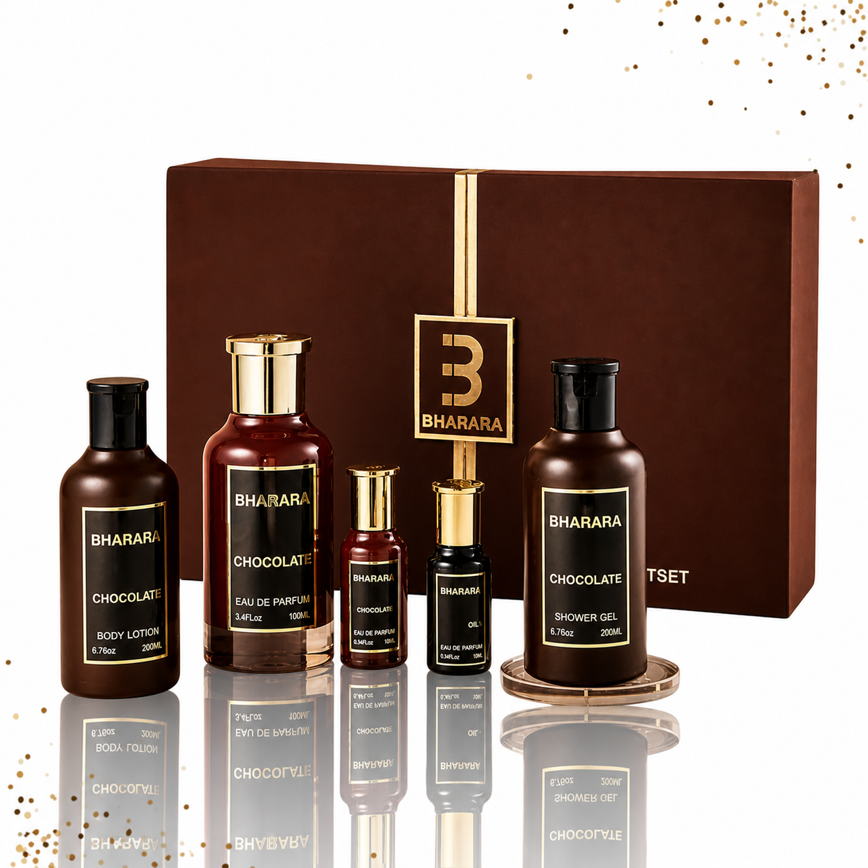 Bharara Chocolate Gift Set 5 PC 3.4 Oz EDP