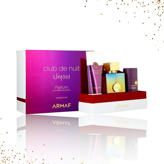 Club De Nuit Untold Gift Set 3 Pcs By Armaf 3.4 Oz EDP