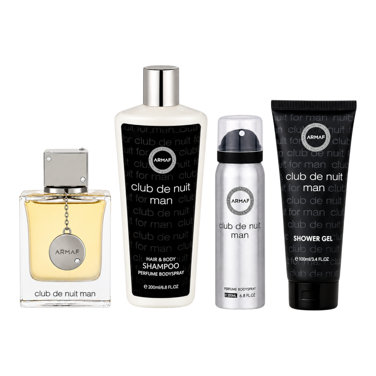 Club de Nuit Men Gift Set 4 Pcs By Armaf 3.4 Oz