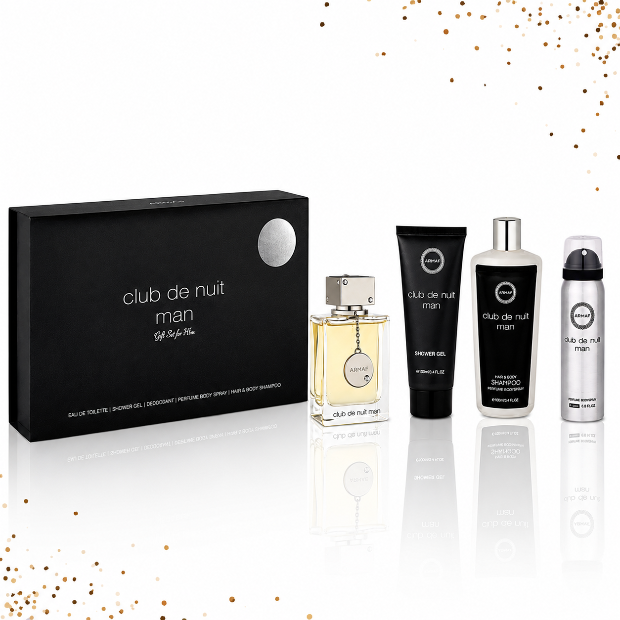 Club de Nuit Men Gift Set 4 Pcs By Armaf  3.4 Oz
