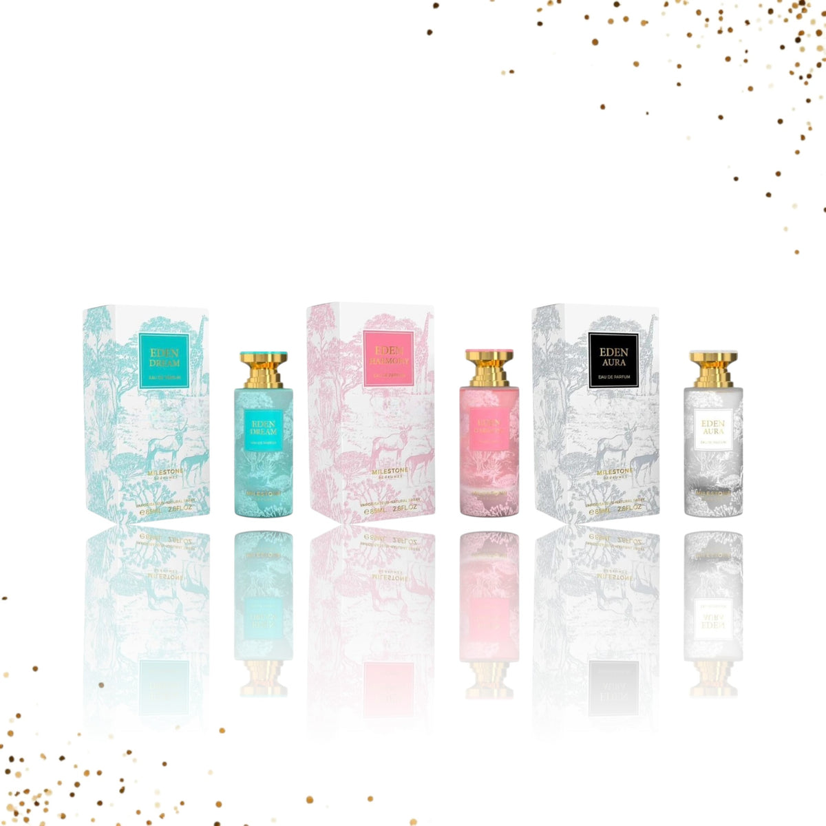 Eden By Milestone Combo 3 Pcs 3.4 Oz EDP