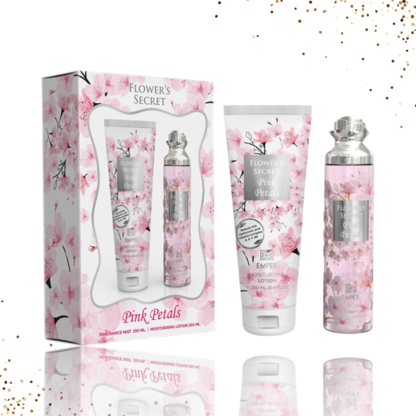 Gift Set Flower's Secret Pink Petals by Emper 2 Pcs