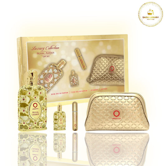 Gift Set Royal Amber by Orientica 3 pieces Plus Bag