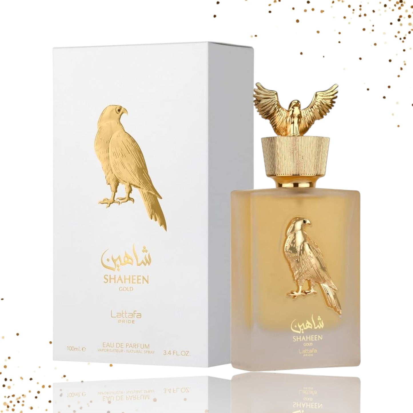 Shaheen Gold by Lattafa Unisex  Eau de Parfum Spray, 3.4 Ounce
