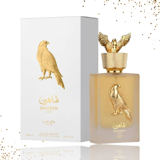 Shaheen Gold by Lattafa Unisex  Eau de Parfum Spray, 3.4 Ounce