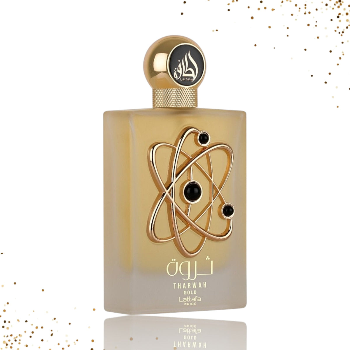 Tharwah Gold for Unisex Eau de Parfum Spray, 3.4 Ounce