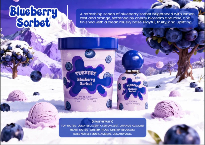 Tubbees Blueberry Sorbet By Grandeur – SADULUXURY PERFUMES