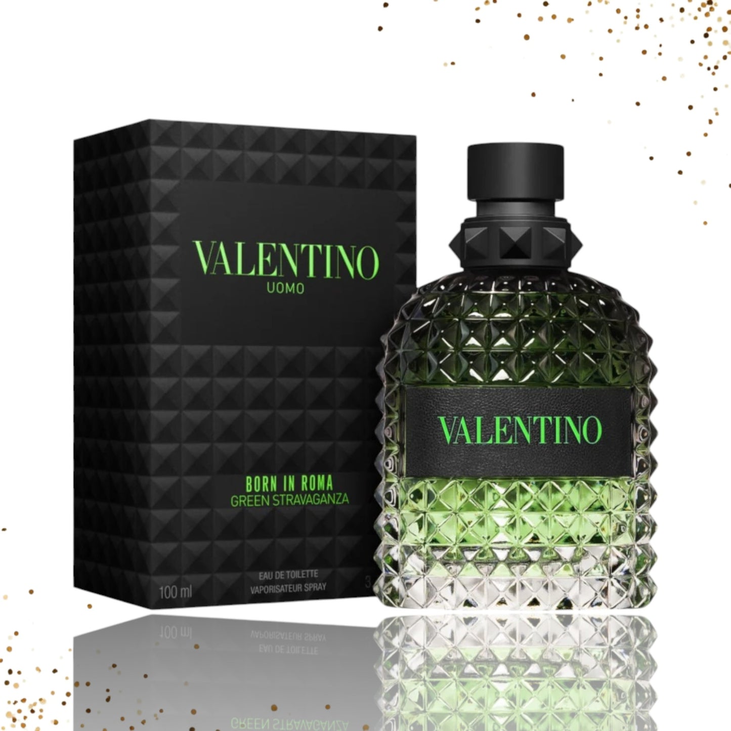 Uomo Born In Roma Green Stravaganza By Valentino 3.4 Oz EDT