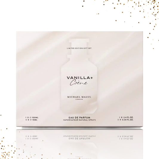 Vanilla + Creme Gift Set By Michael Malul 4 Pcs EDP
