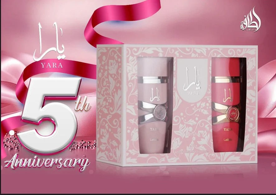 Yara 5th Anniversary Edition Gift Set 2 Pcs 3.4 Oz EDP