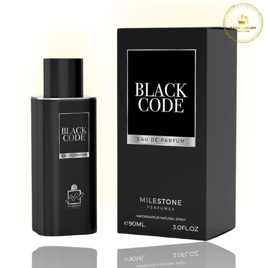 Black Code for Men By Milestone 3.4 Oz Eau de Parfum