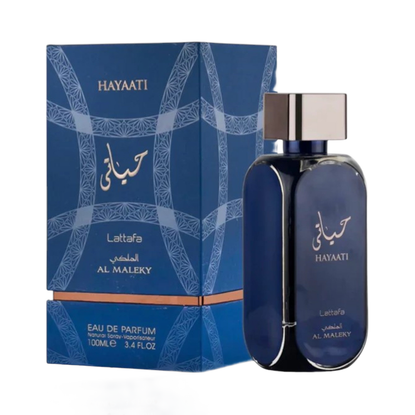 Hayati Al Maleky Blue By Lattafa 3.4 Oz Eau de Parfum