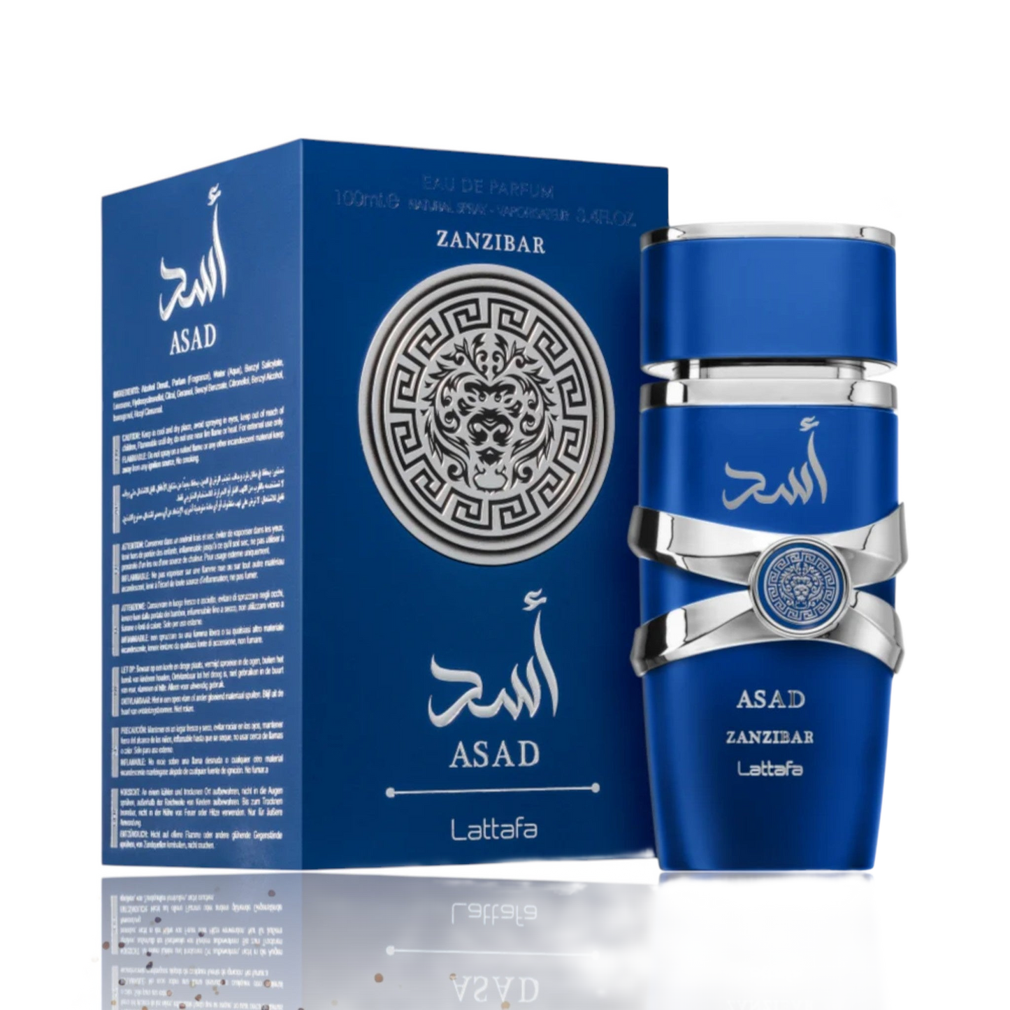 Lattafa Asad Zanzibar for Men Eau de Parfum Spray 3.4 Ounce