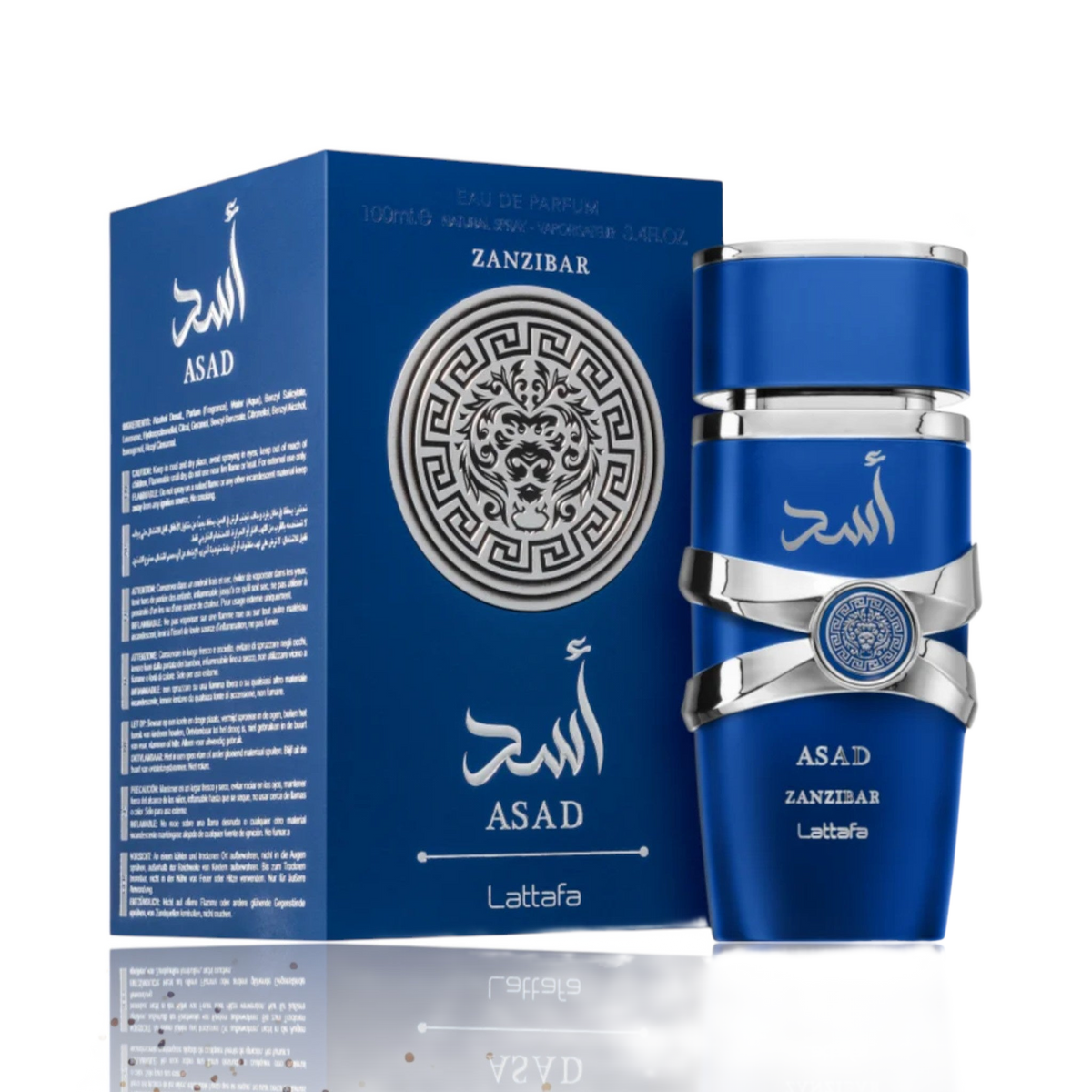 Lattafa Asad Zanzibar for Men Eau de Parfum Spray 3.4 Ounce