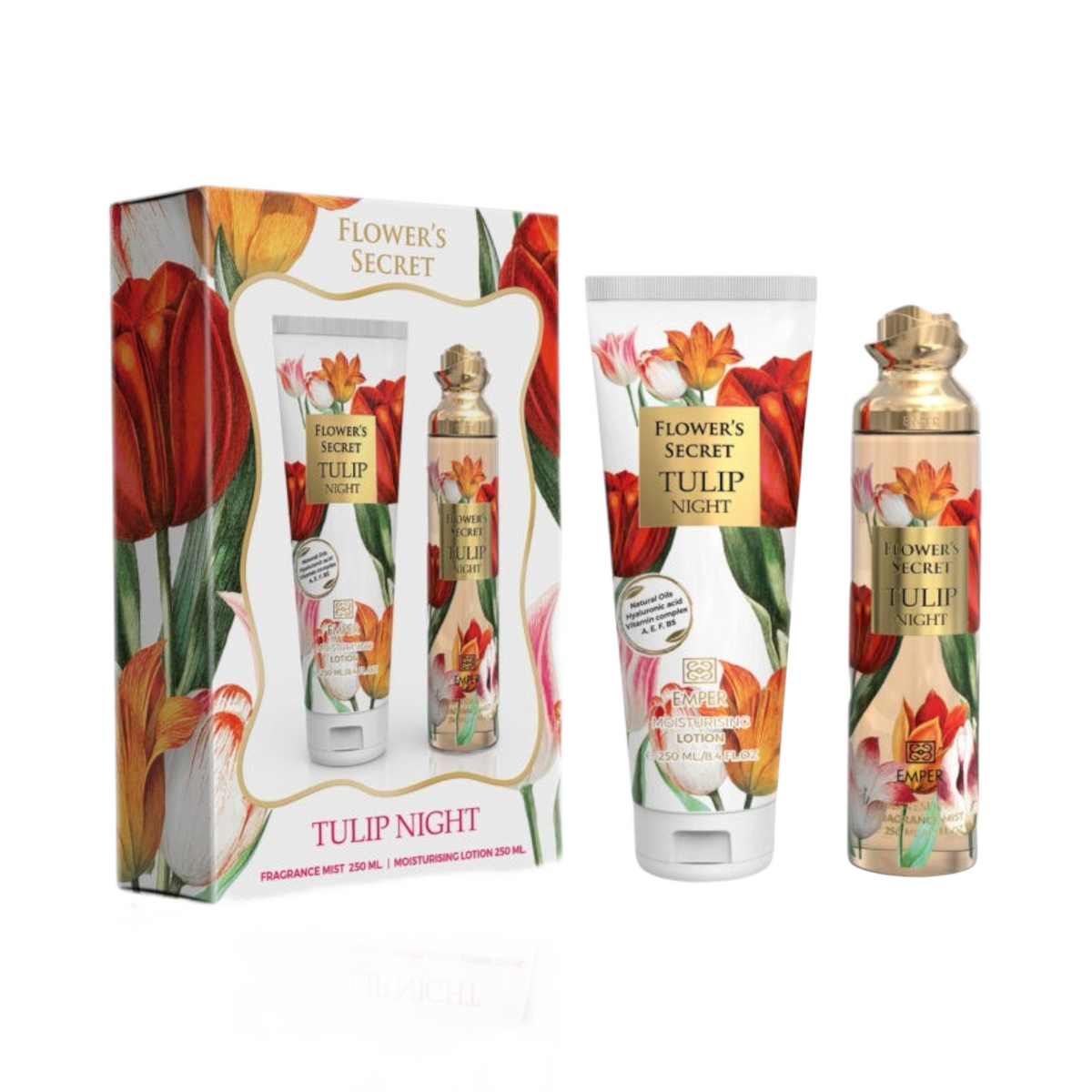 Gift Set Flower's Secret Tulip Night by Emper 2 Pcs