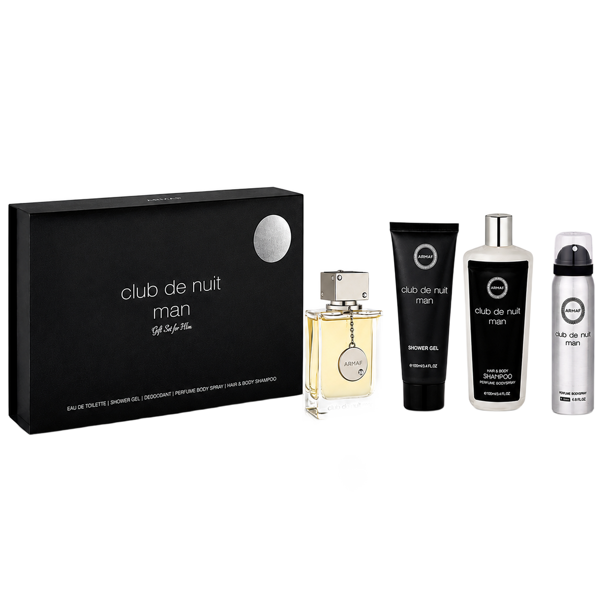 Club de Nuit Men Gift Set 4 Pcs By Armaf  3.4 Oz